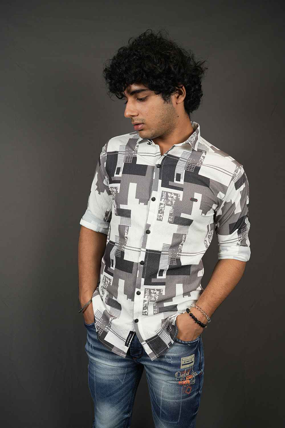 Cord Printed Shirt Images